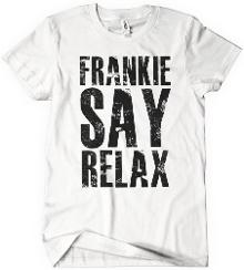 Frankie Say Relax Distressed T-shirt for Women