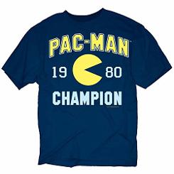 Pac-Man 1980 Champion Tee Shirt Blue